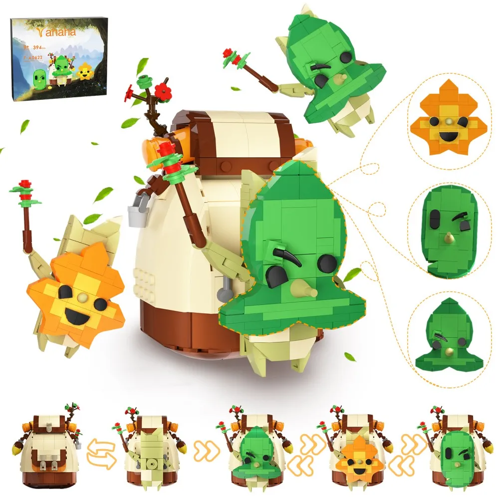 

394 шт., фильм, игра MOC Breathed Of The Wild, рюкзак Yahaha, набор строительных блоков Zeldaed, сделай сам, сборные игрушки, подарок для детей и взрослых
