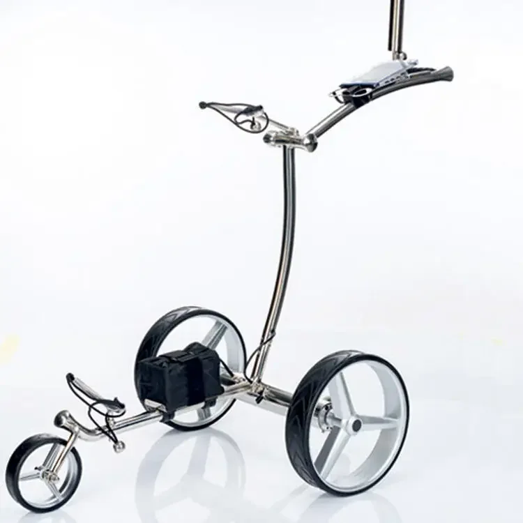 

Professional Foldable 3 Wheel Electric Golf Trolley Push Cart