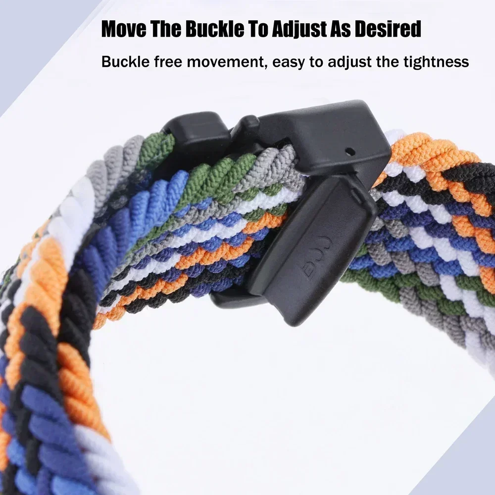 20 مللي متر 22 مللي متر حزام النايلون ل Garmin Vivoactive 5 Smartwatch الفرقة 165 265 255 245/Venu3 2 مضفر مطاطا سوار ساعة اكسسوارات