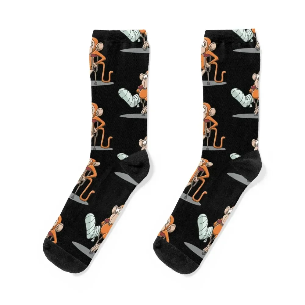 

Broken leg accident crutches Socks new in's summer Ladies Socks Men's