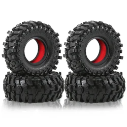 4pcs 1.9 Crawler Tires and Soft Rubber insert For RC Crawler Car Traxxas TRX4 Axial SCX10 SCX10 II RC4WD D90 D110 TF2 CC01 Gen8