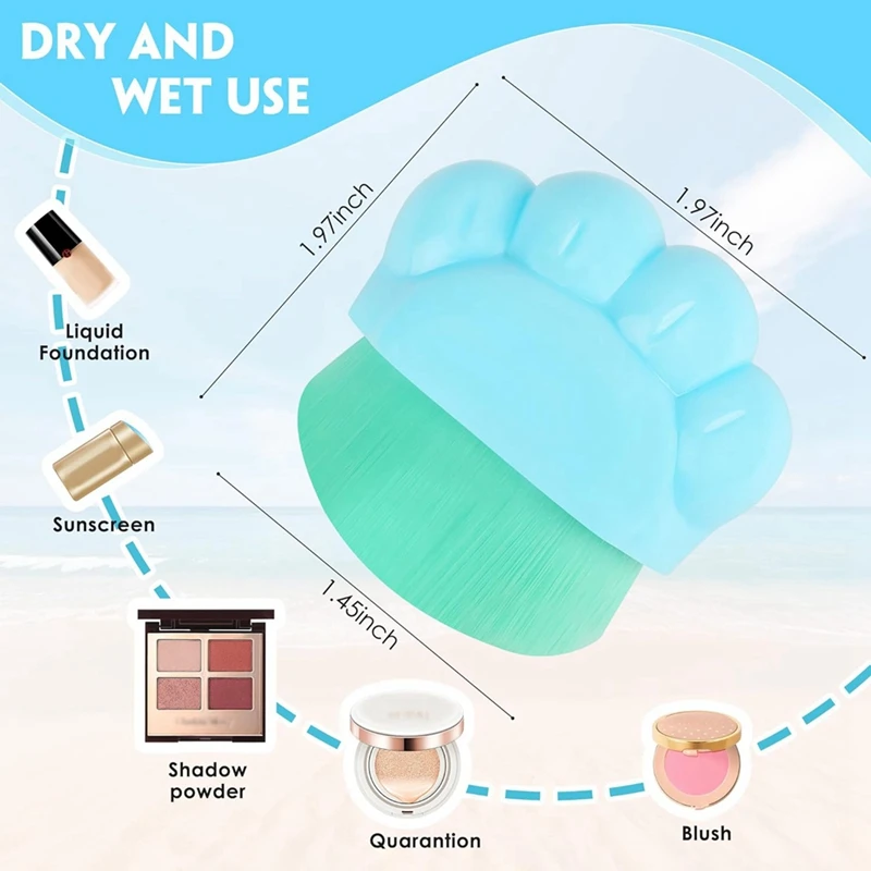 AB09-Applicatore per protezione solare per bambini, set di pennelli per protezione solare, applicatore per lozione per protezione solare Applicatore per protezione solare da viaggio