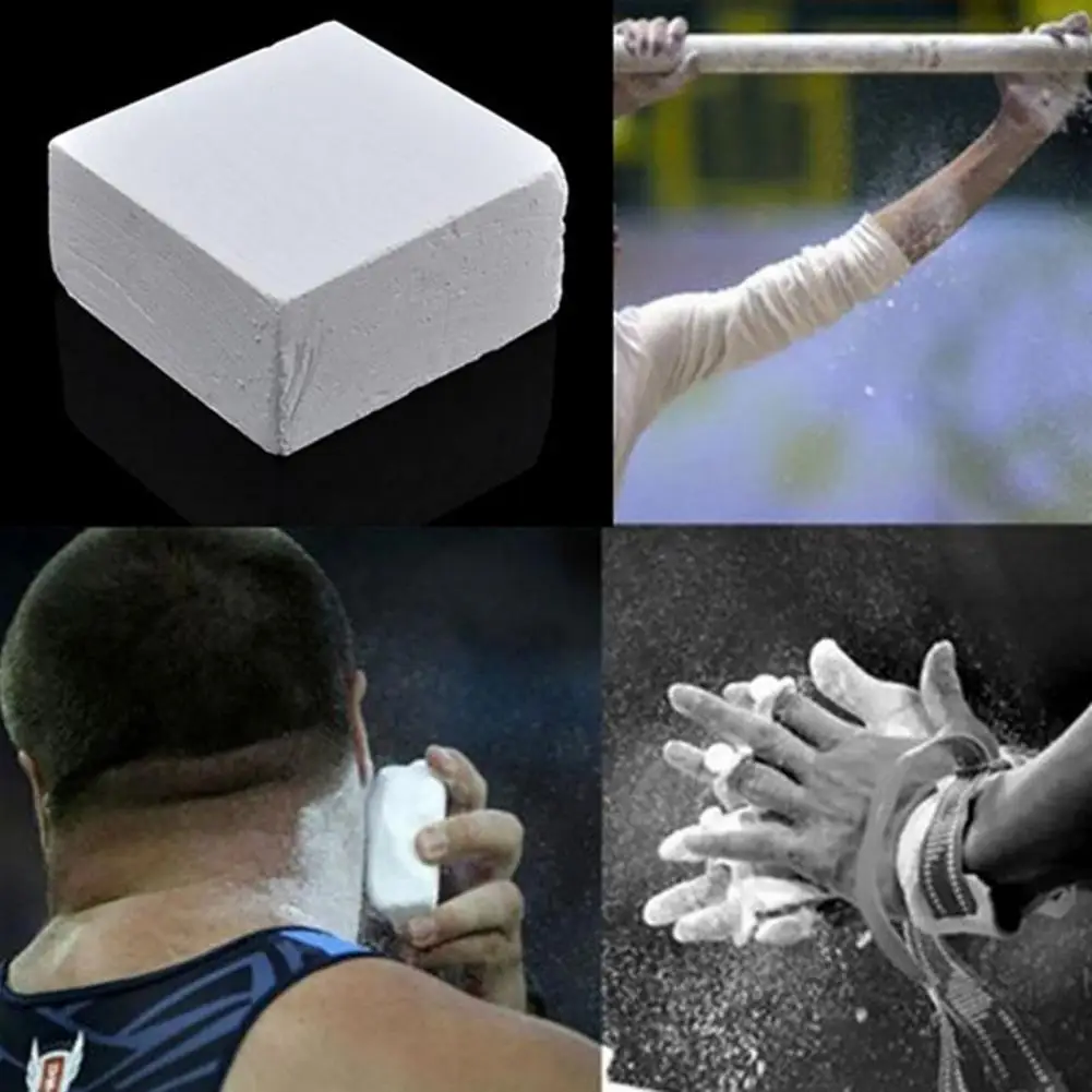 Anti-Slip Gymnastic Powder Weight Lifting Climbing Magnesium Carbonate Chalk Block Anti-skid Rhythmic Sport Barbell Dumbbells
