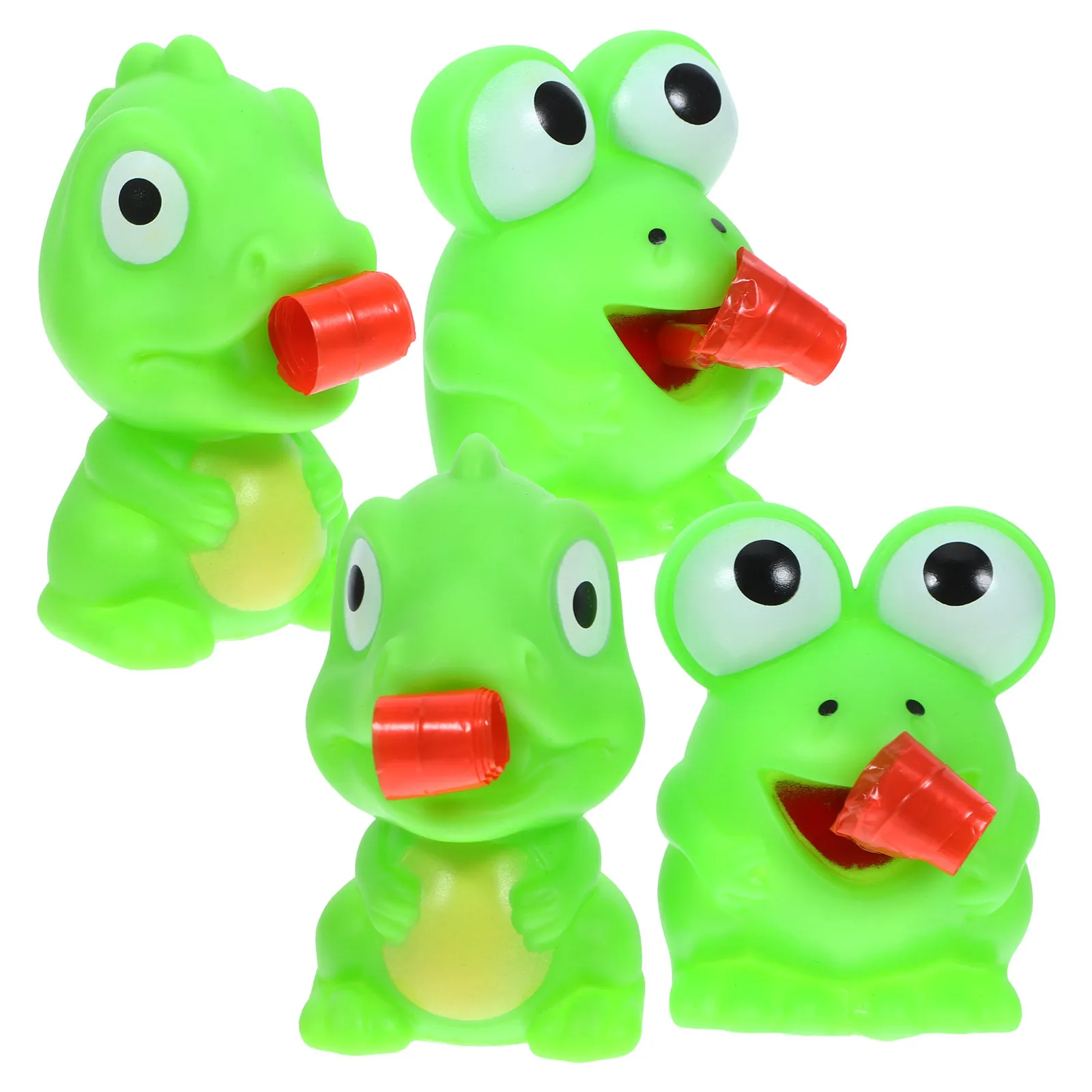 4Pcs Funny Cartoon Frog Dinosaur Squeeze Relief Decompression Stress Ball Tongue Out Party Favors Office Fidget