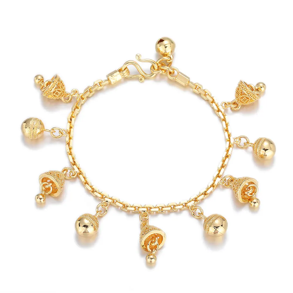 New High Quality Sense of Fashion Jewellery Womens Bracelet Bell Pendant Vintage Style Bracelet