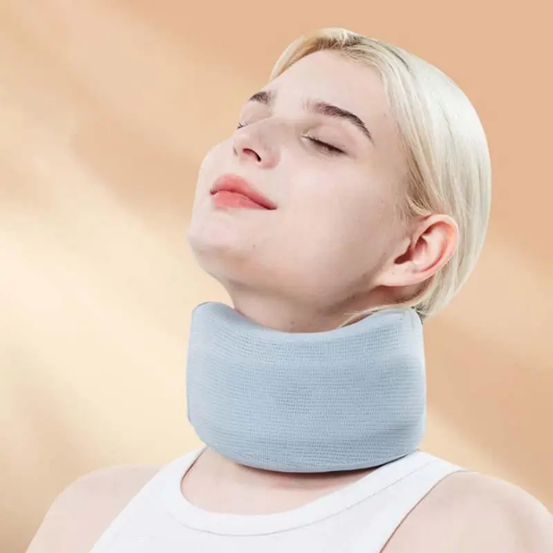 Neck Collar Adjustable Foam Soft Wraps Soft Neck Support Brace For Sleeping Aligns & Stabilizes Vertebrae Ensures Stability For