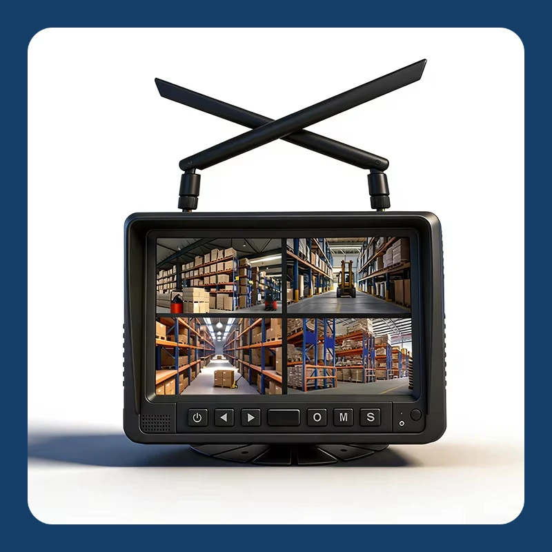 7-inch IPS Wireless Waterproof Car Monitor with HD Resolution for Bus and Truck Cameras