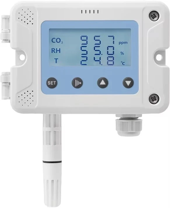 Temperature Humidity CO2 Sensor High Precision IP65 Rated with RS485/Modbus Output Testing Equipment  Laboratory Equipment