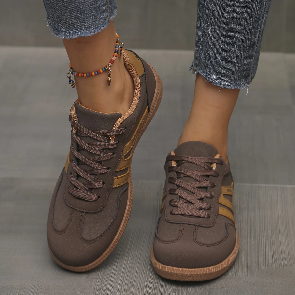 NONE Damen-Turnschuhe, 2025, Frühjahr, neue Luxus-Flach-Loafer, bequeme Slip-on-weiche Damen-Turnschuhe, leichte Outdoor-Schuhe für Damen 6