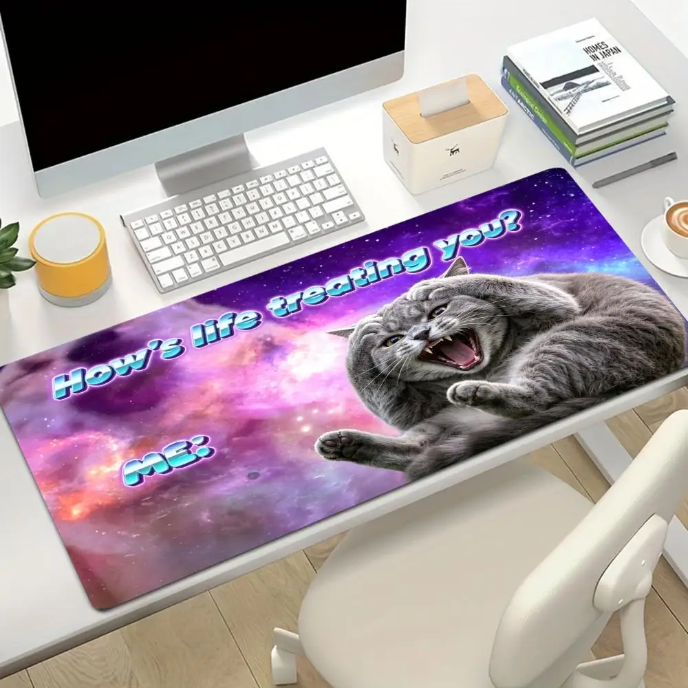 How's Life Treating You Meme Whippet Dog playmat games laptop game card pad large size bedroom learning table mat
