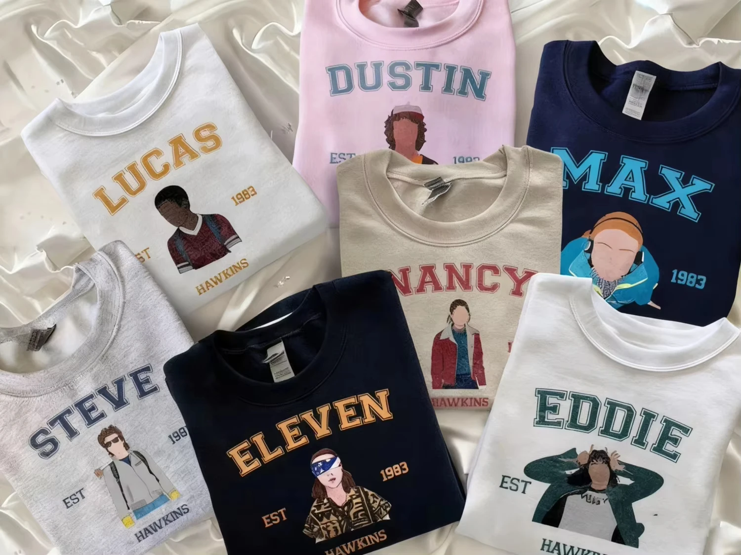 Nuevas camisetas con estampado de dibujos animados de Stranger Things para niños, camisetas de moda de Hawkins para niños y niñas, cuello redondo, verano 2026