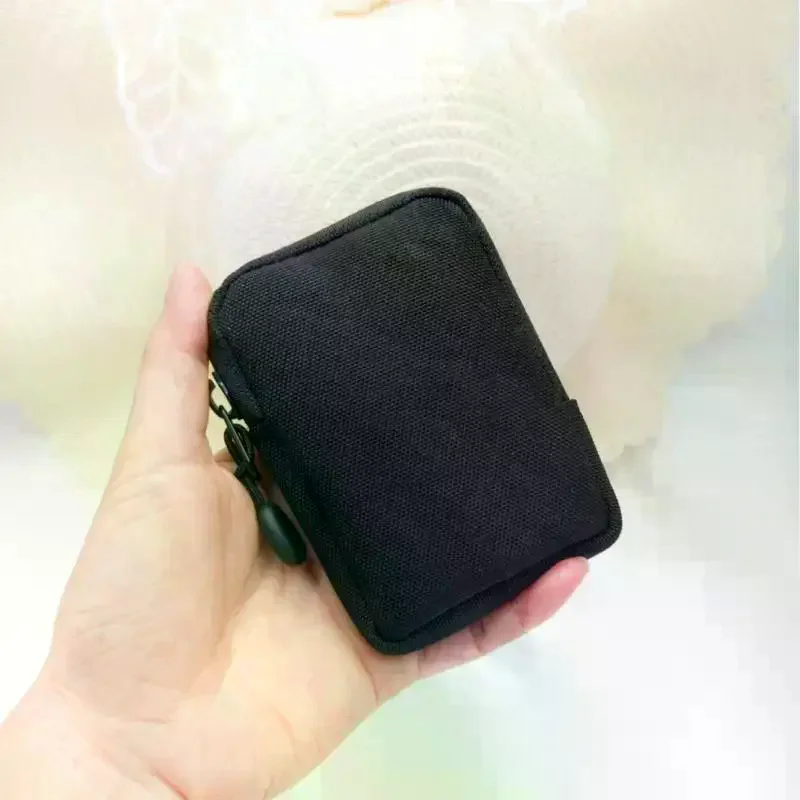 Portable Mini EDC Pouch Storage Pocket Wallet Polyester Coin Purse Utility EDC Pouch Organizer For Cards Keys Coins Essentials