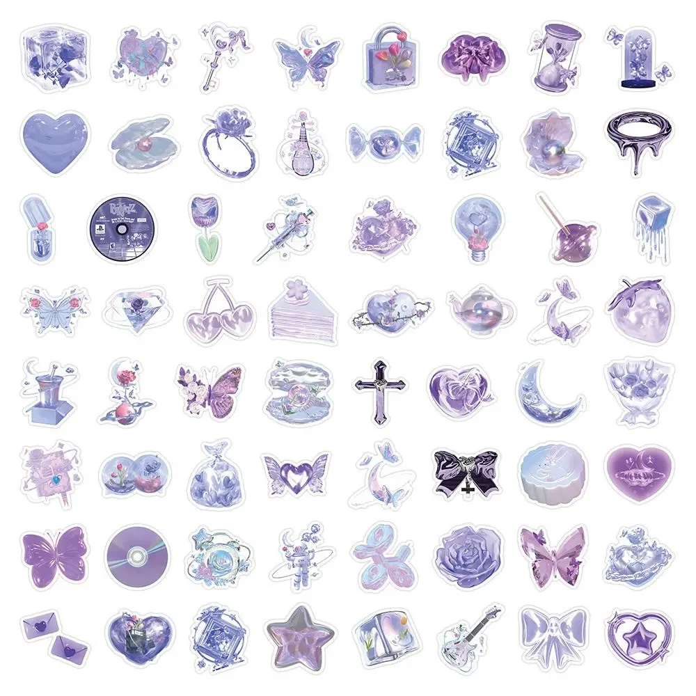 63pcs DIY Crafts Pink Gentle Ballet Sticker Decorative Waterproof Girls Romance Diary Sticker Adhesive INS