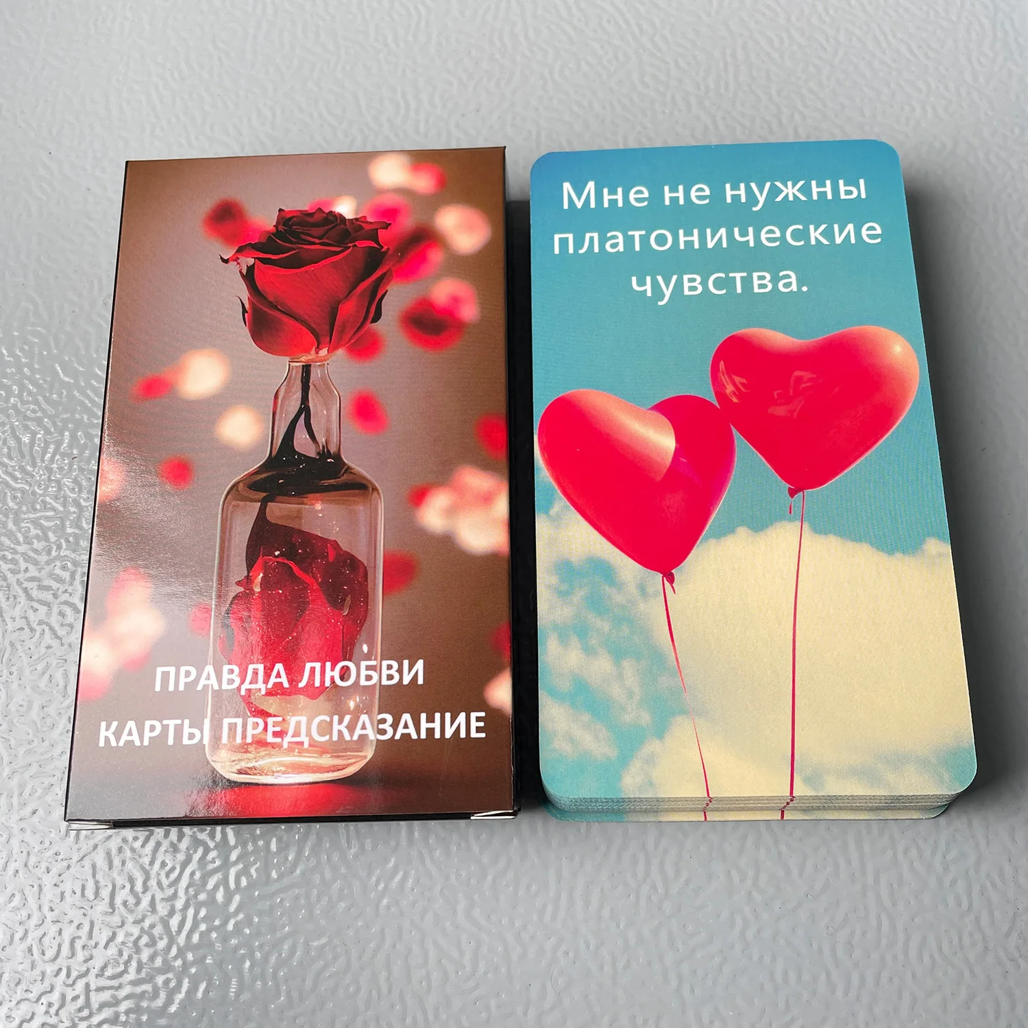 Jeu de tarot oracle russe 12x7cm, 52 pièces, cartes, message d\'amour, ination runes, jeu de société mystérieux, coïncidence