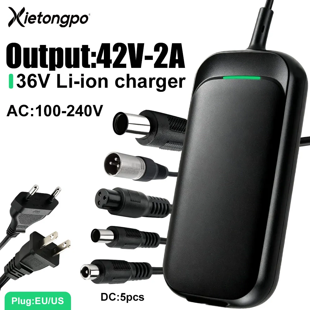42v-2a-リチウムバッテリー充電器-36v-10s-kugoo-g1-充電器-高品質リチウムイオンバッテリーパック充電器-コネクター付き-5個-dcプラグ