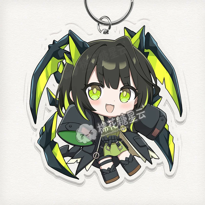 Mon3tr Kal'tsit Acrylic Keychain Anime Arknights Cartoon Pendant Keyring Cosplay Bag Decor - Image 2