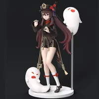 20CM Game Genshin Impact HuTao Figure Seventy-seventh Wang Sheng Hall Master Desktop Figurines PVC Model Dolls