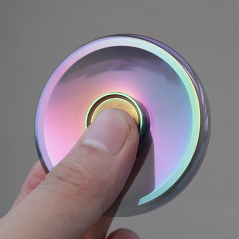 Fidget Spinner Stainless Steel EDC ADHD Anxiety Stress Reliever Toys Cool Stuff Gadgets Exquisite Gifts For Adults Teens Boys