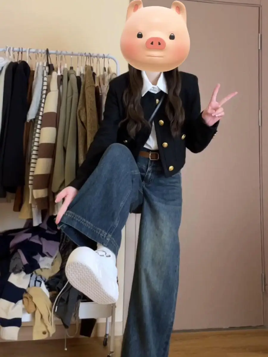 

Жакет из твида женский, больших размеров, весенний, винтажный, на молнии, в изысканном французском стиле, с вышивкой, клетчатый, классический, повседневный