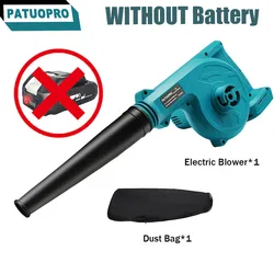 19000RPM Cordless Leaf Blower For Computer Dust Collector Dust Snow Blowing Hand Power Tools For Makita 18V Battery(No Battery)