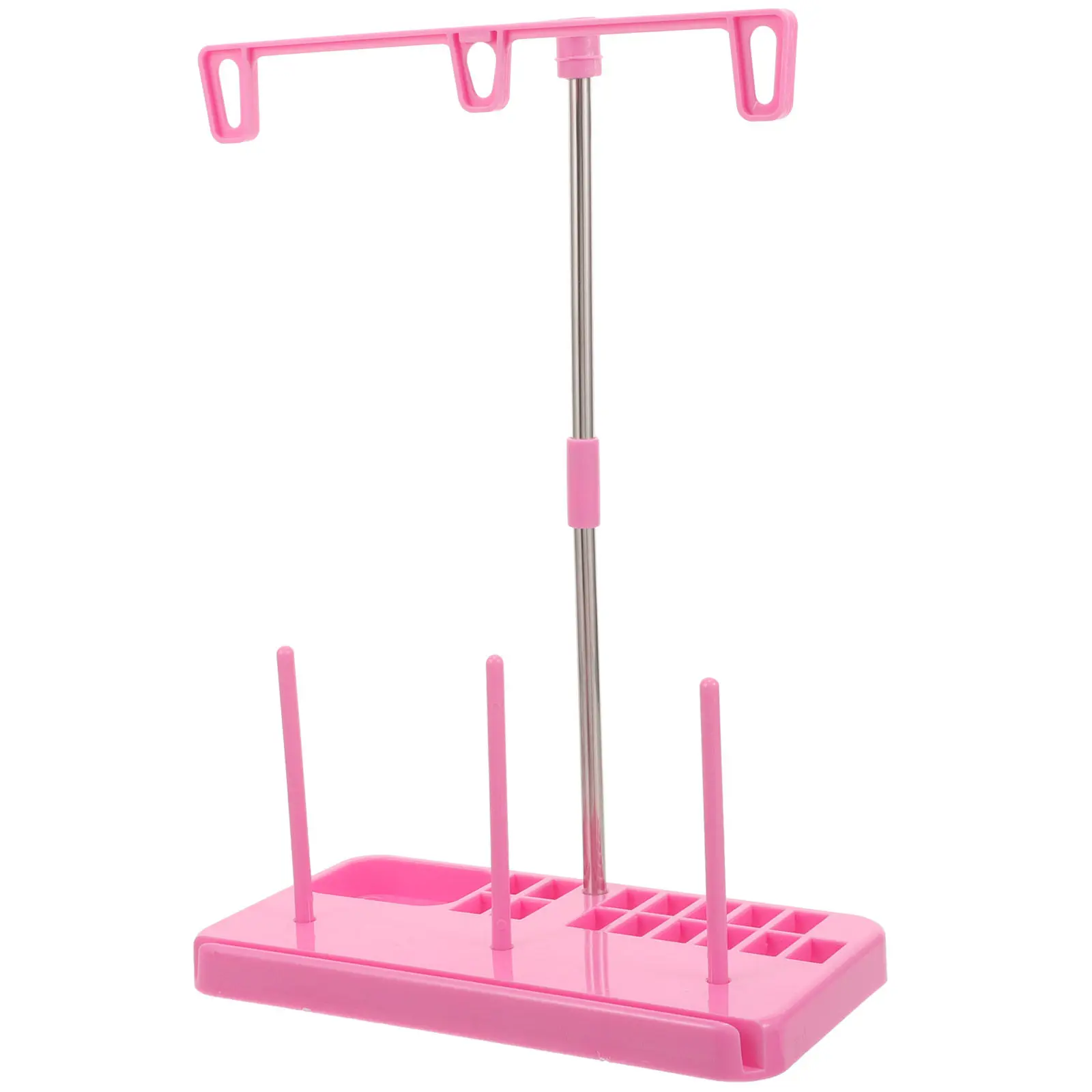 

Heavy-Duty Sewing Machine Thread Stand Supports 3 Large Spools Smooth Thread Flow Prevents Tangling Ideal for Embroidery