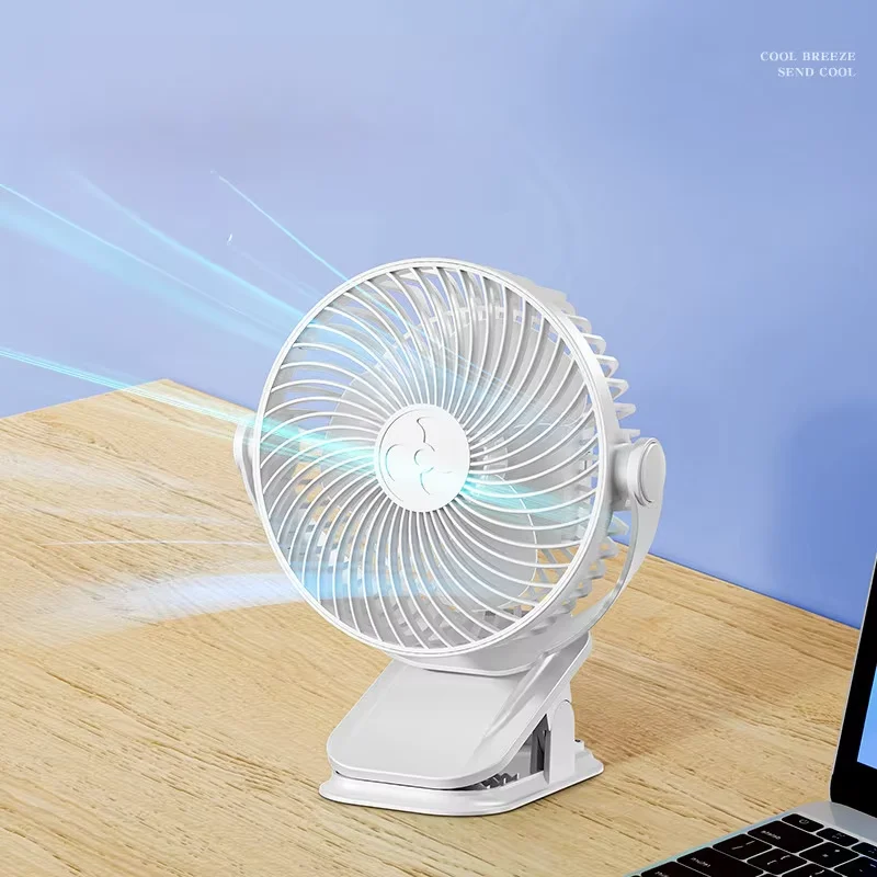 New Small Fan Student Dormitory Clip USB Charging Wall Mounted High Wind Desktop Electric Portable