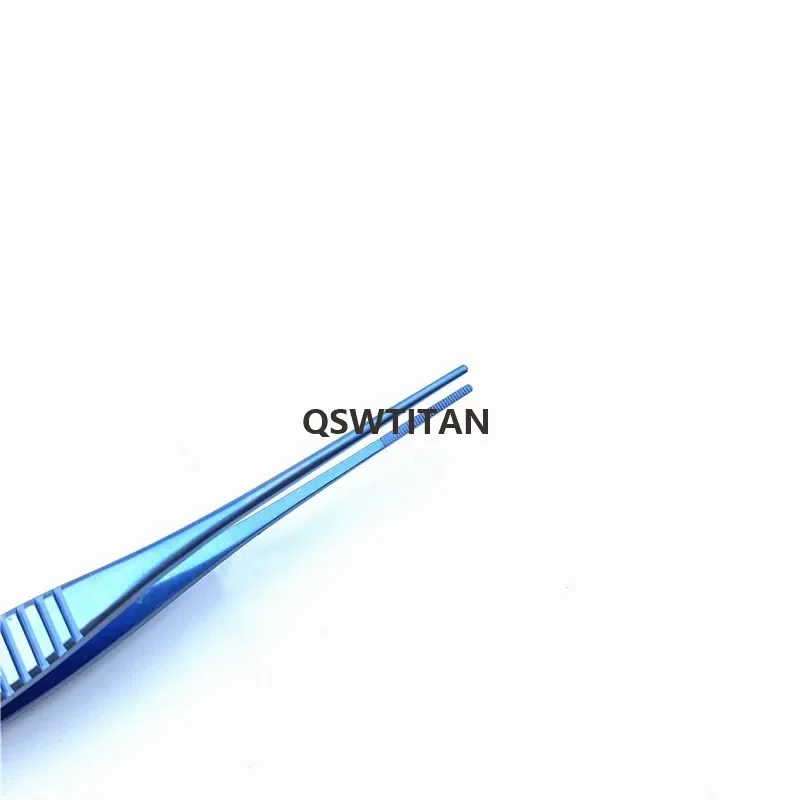 Pinza Bishop-Harmon in titanio Punte seghettate da 0,5 mm Strumento oftalmico doppia palpebra