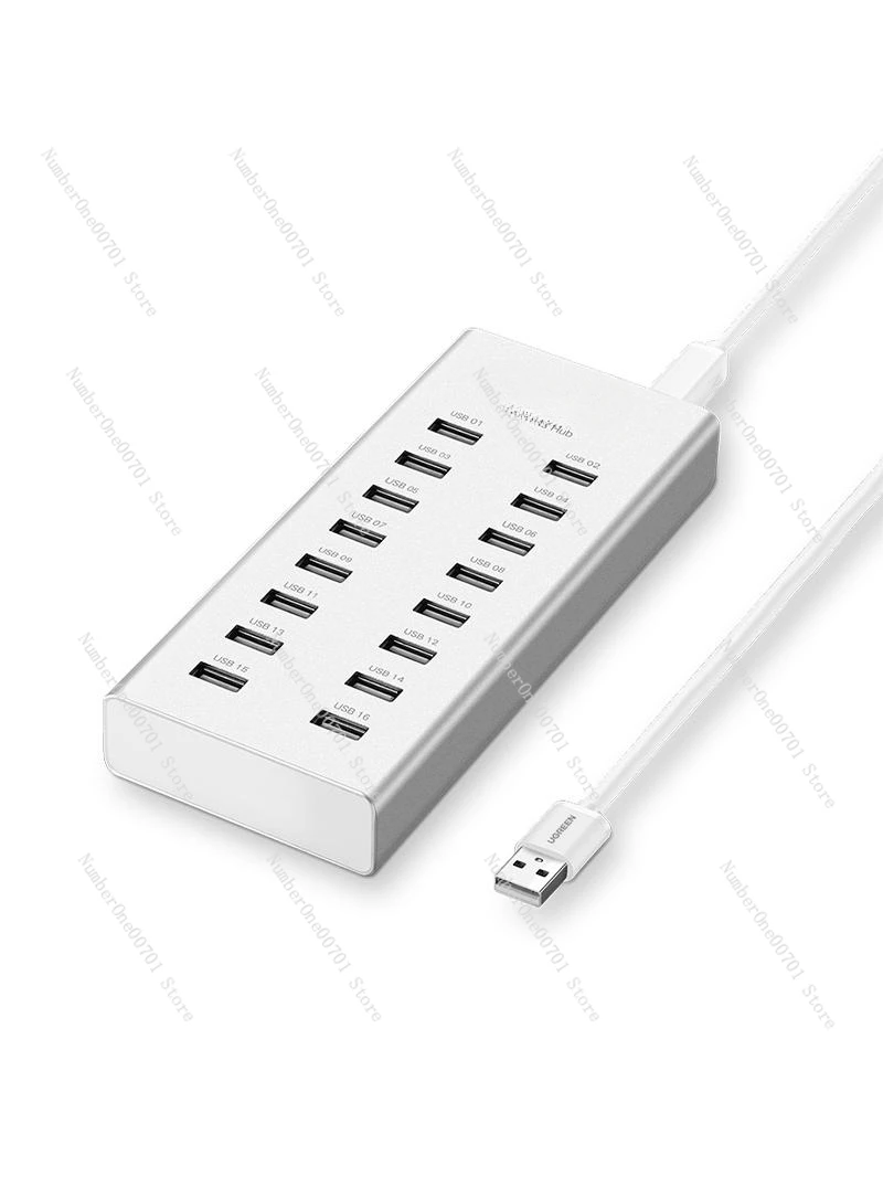 

USB-концентратор расширения, одно сопротивление, 16-портовый ноутбук, мобильный телефон, U-дисковый принтер, интерфейсный адаптер, концентратор с блоком питания