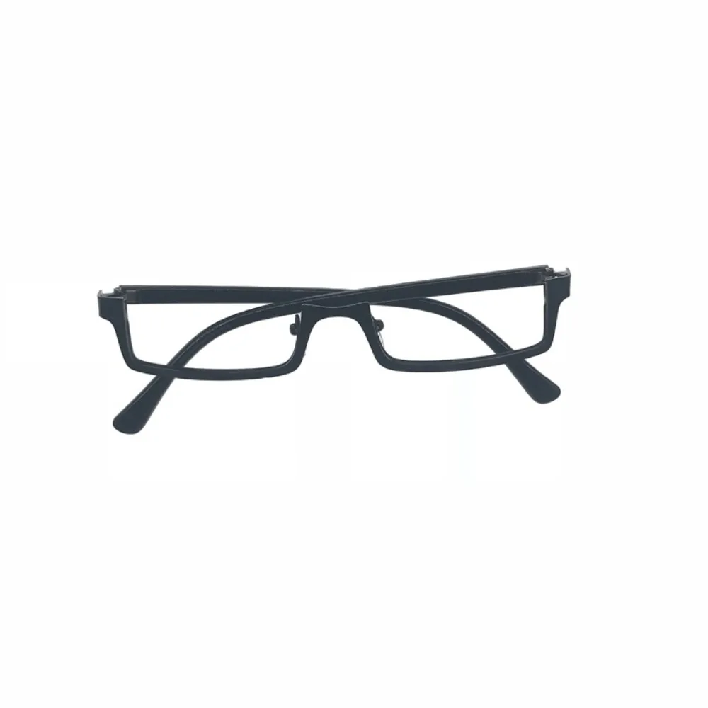 Fashion Square Oval Half Frame Glasses COS Multicolour Eyeglasses Anime Photography Prop Fake Glasses Adults