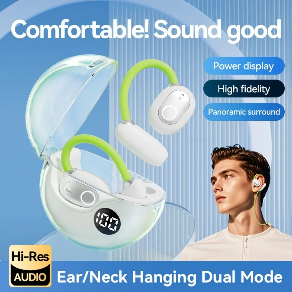 Wireless Earbuds Headphones IPX4 Waterproof 5.4 Sports Earphones With Detachable Neck Strap Charging Case