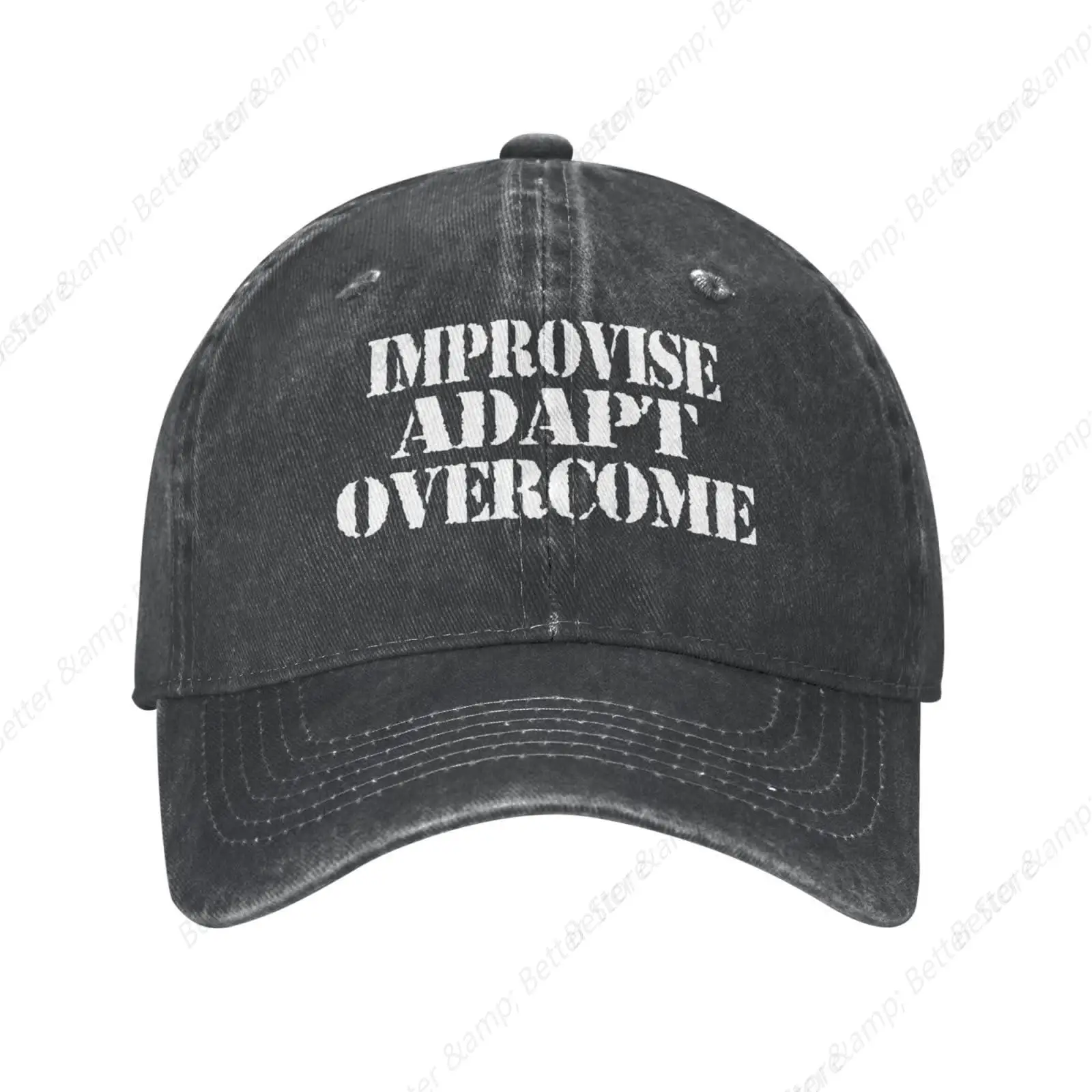 Improvise Adapt Overcome Baseball Cap Golf Dad Hat Adjustable Unconstructed for Men Women, One Size