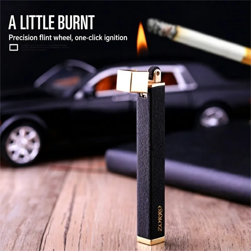 ZORRO Metal Butane Gas Lighter Portable Creative Men Holiday Smoking Gift