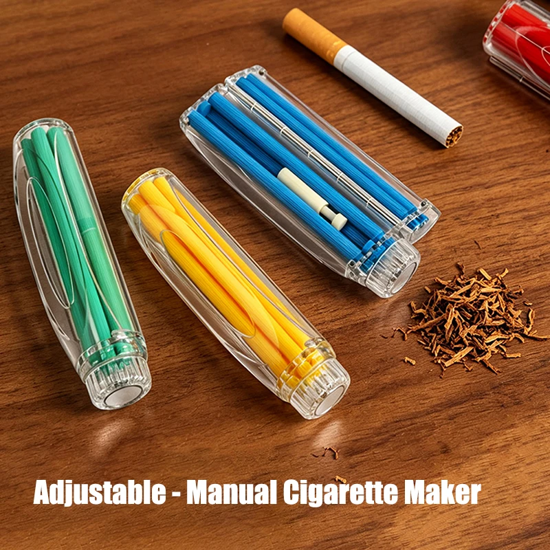 Adjustable 70mm 78mm 110mm Manual Cigarette Maker Portable Cigarette Rolling Machine DIY Tobacco Roller Tool for Men