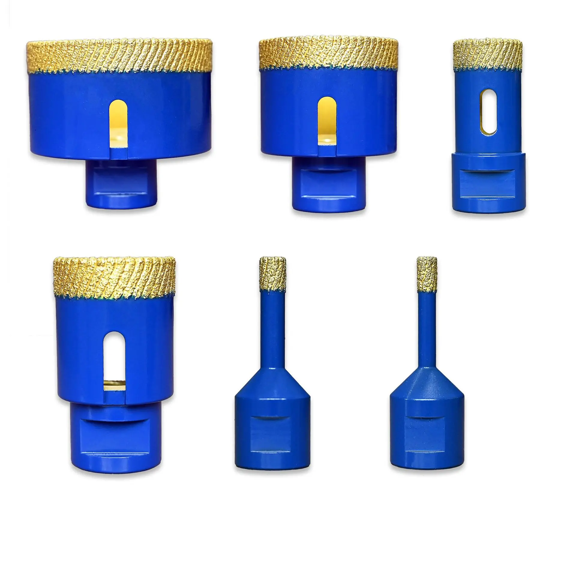 

M14 Shank 6pcs Diamond Hole Saw Set Strip Shape for Tile Marble Granite Drilling