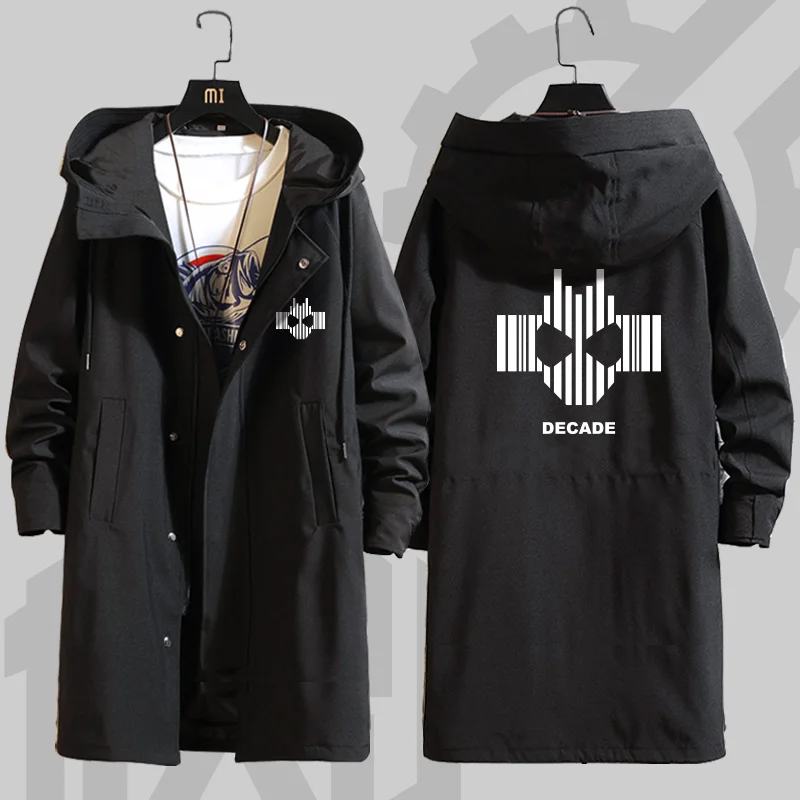 Anime Kamen Rider Printed Zipper Trench Long Coat Jacket Hooded Hoodies Cosplay Men Women Customized Cloaks