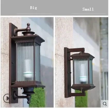 Eenvoudige wandlamp buiten waterdichte deuropening tuinlamp buitenterras gang muur hangende villa led balkonlamp