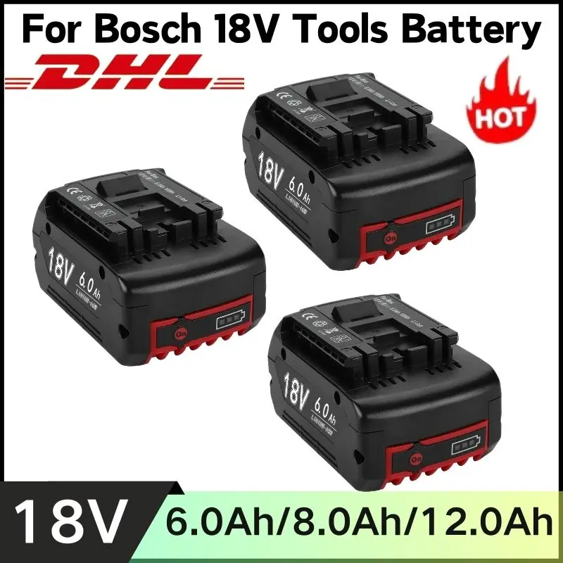 

For BOSCH Authentic 18V 8000mAh 12000mAh LITHIUM-ION BATTERY GBA 18V 10Ah 18V Professional GBA GSR GSB BAT618 BAT609