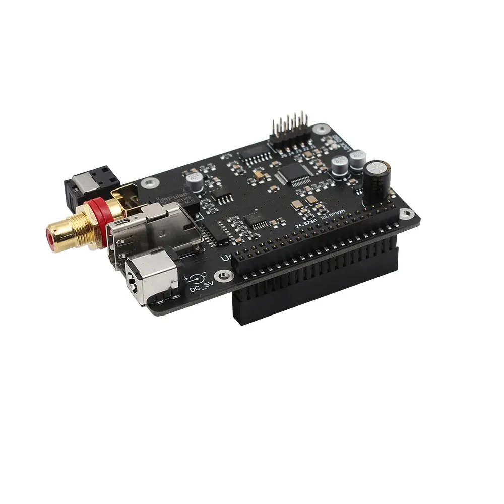 Scheda audio HIFI coassiale Raspberry pi R19 I2S DSD trasmissione digitale I2S 384K DSD512 per Raspberry Pi 4 3B