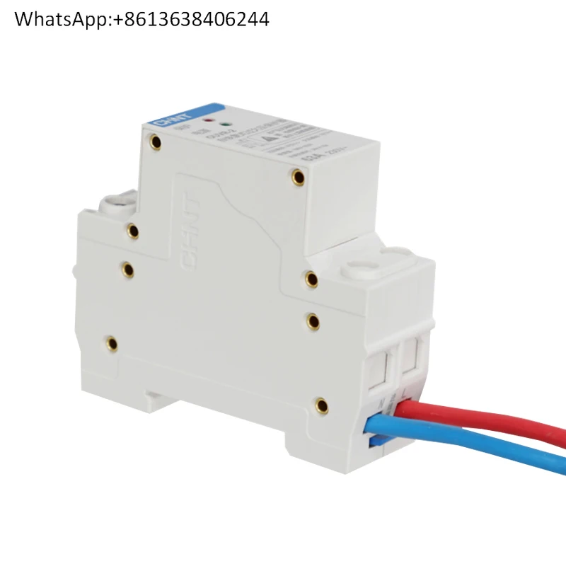 

Chint self-repeating over-voltage and under-voltage protector, bottom in and out 1P + N32A40a63A self-repeating household OUVR-2