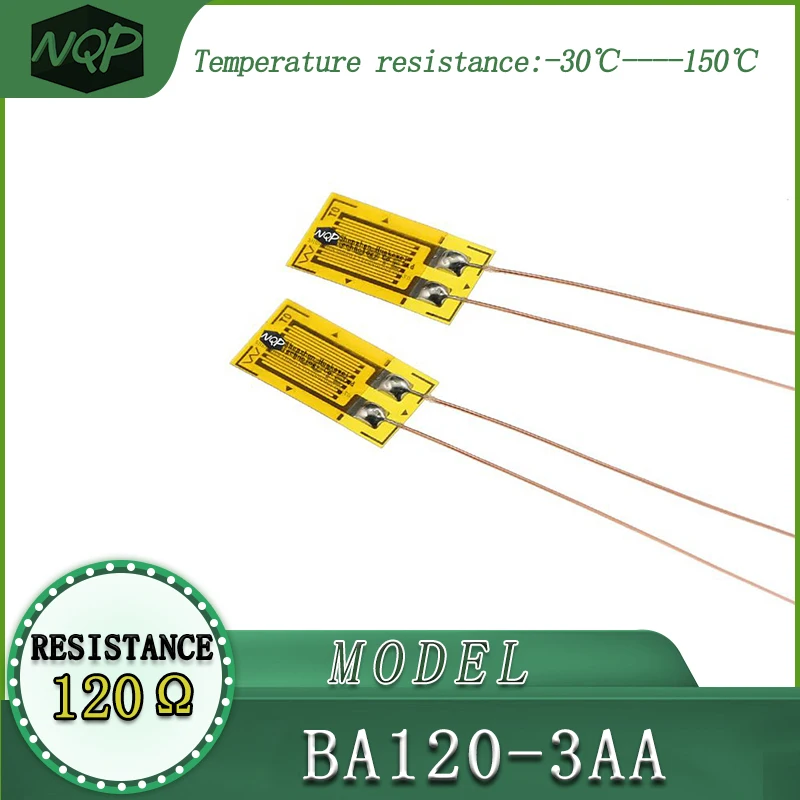 Strain gauge BA120-3AA, high-precision, resistive type, with a resistance value of 120 ohms, used for load cells.