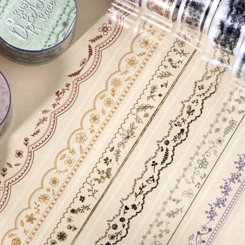 

1pcs/1lot Decorative Adhesive tapes Fancy Dream Fringe Diary masking tapes Junk Journal Scrapbooking stikcers Paper Japanese