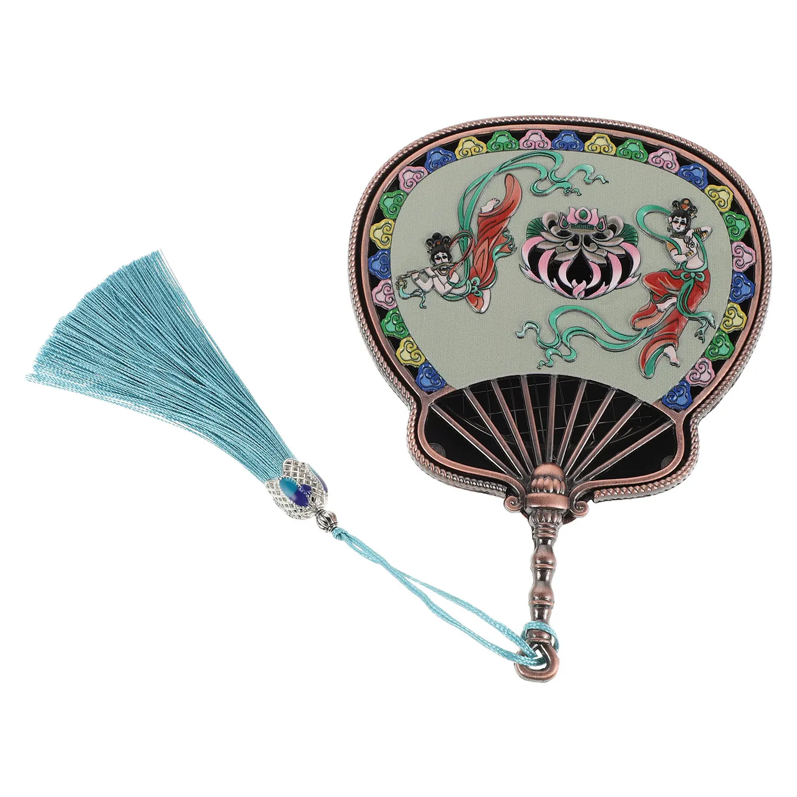 

Металлическая веерообразная подставка для благовоний в стиле Дуньхуан, настольная ароматическая лампа для медитации, традиционный ароматизатор