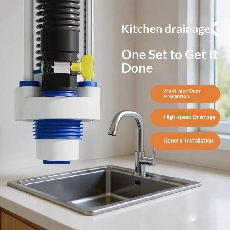 Anti Odor Floor Drain Filter Core Sealing Ring 1Set Sewer Stopper For Kitchen Bathroom Washing Machine Drainage Pipe Accessories