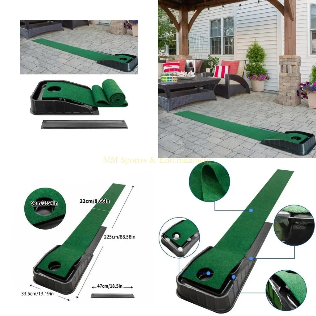 31BE Golfing Putting Mat Golfing Putting Practice Hole Putting Training Device
