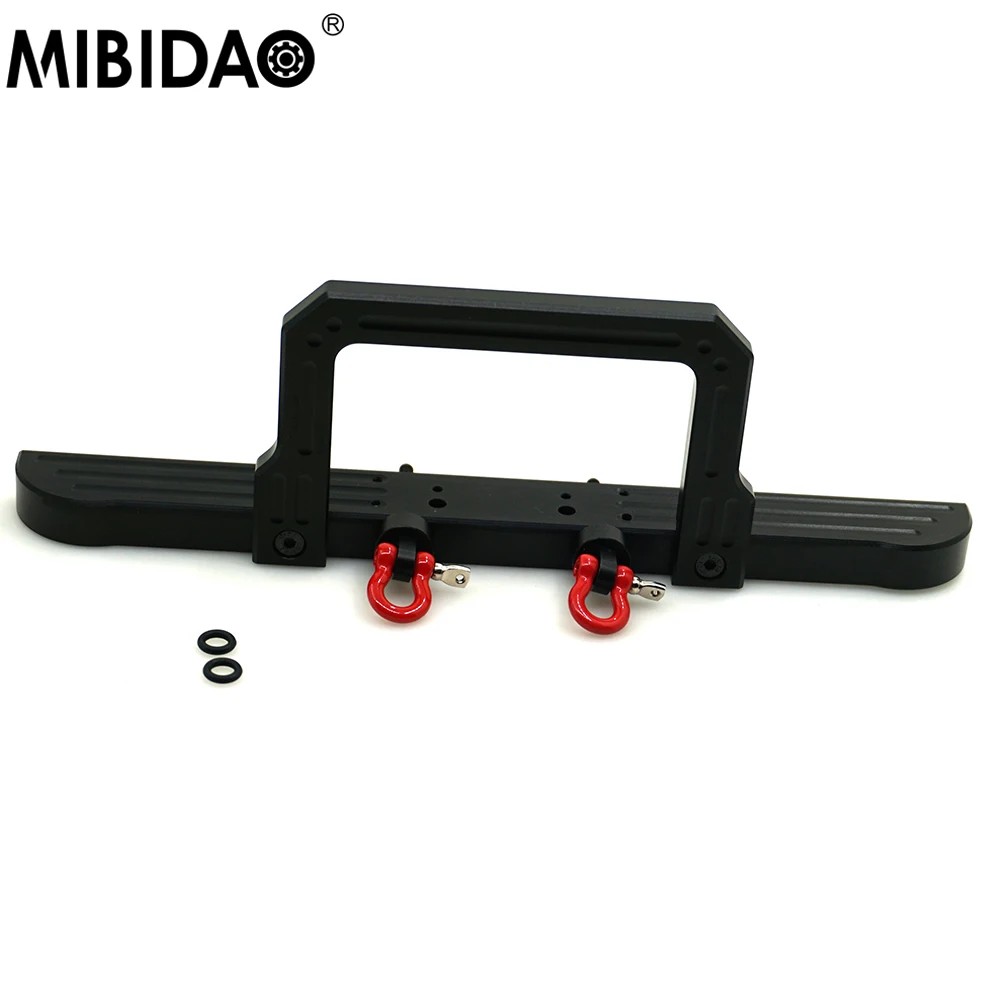 MIBIDAO Metal Front Bumper For 1/10 RC Crawler Car D90 D110 Upgrade Parts Accessories