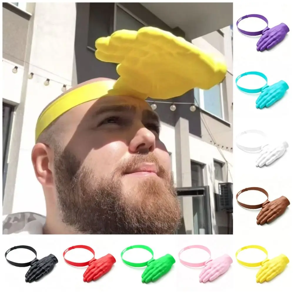 3D Printing Palm-sized Sun Hat Adjustable Creative Sun Protection Cap Portable Reusable Outdoor Beach Hat Outdoor Activities