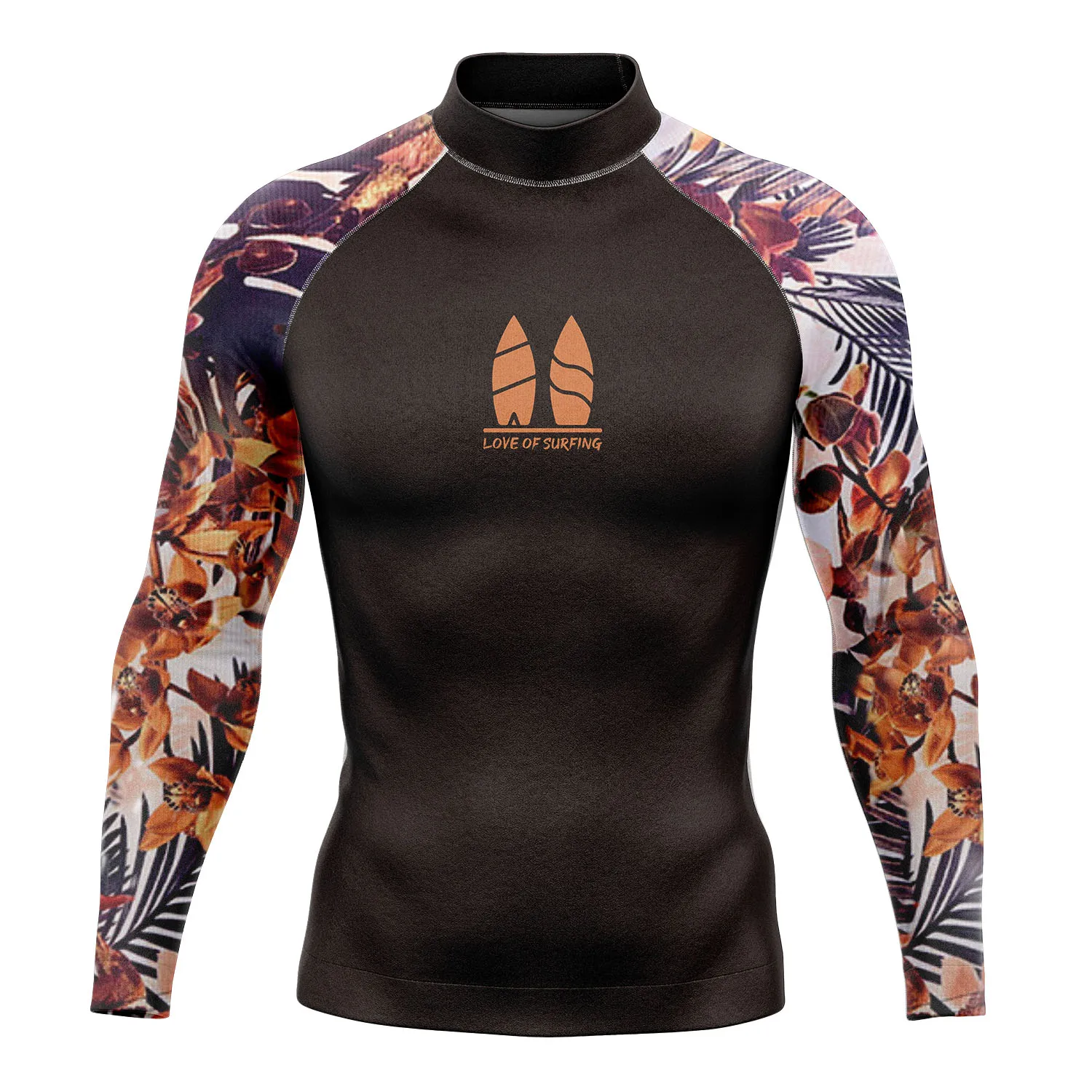 Rash Guard-Chemises de surf à manches longues pour hommes, séchage rapide, 250g, lyJean-, garde au chaud, vêtements de natation, vêtements de plage, protection solaire Upf 50 +