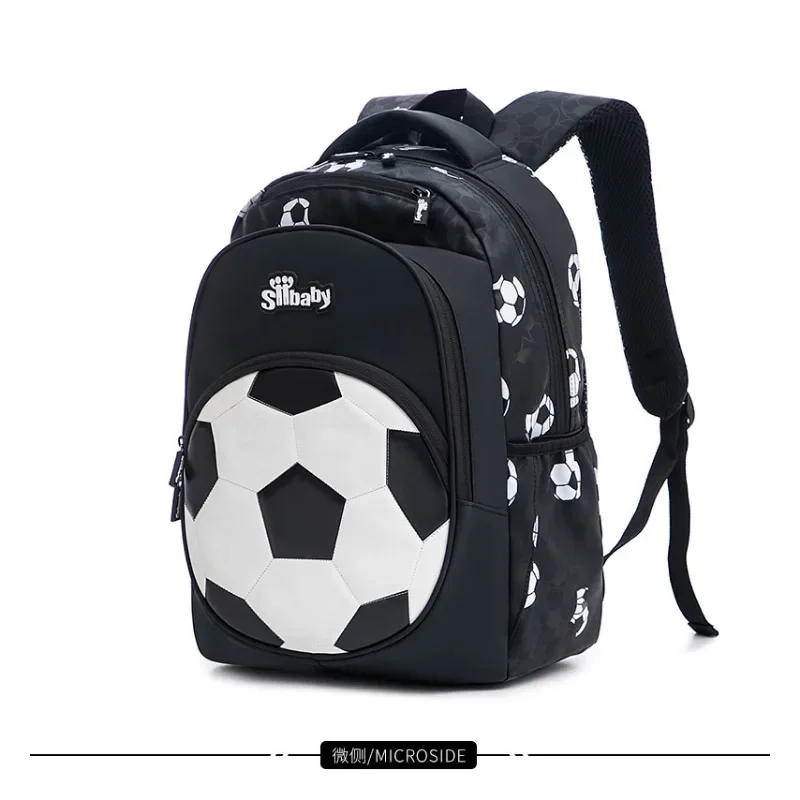 Waterproof Football Backpack Boys School Bag Kids Soccer Print Schoolbag Teenager Travel Bookbag Lightweight Durable Mochila