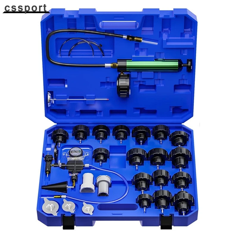 

28 PCS Radiator Pressure Tester Vacuum-Type Cooling System Refill Kit