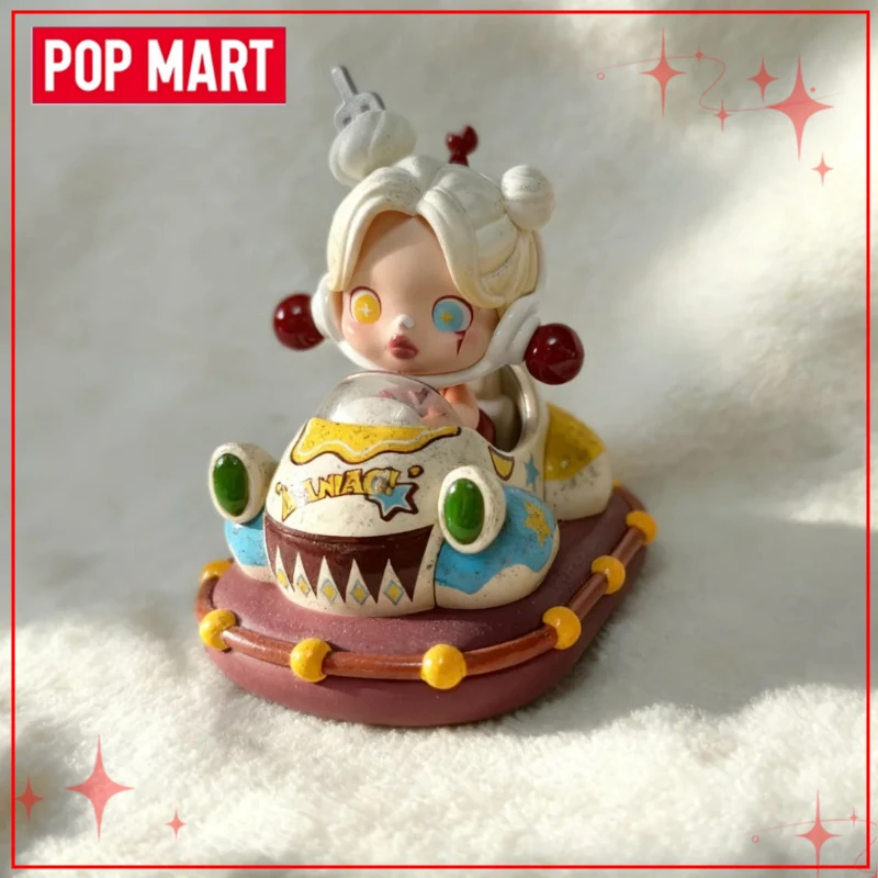 

Genuine POP MART POPCAR Paradise Bumper Car Series Blind Box Racing Passion Forget Your Troubles Lucky Gift